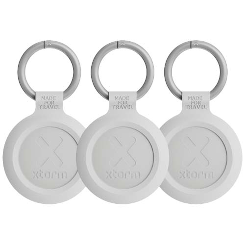Ensemble publicitaire de 3 balises de voyage Xtorm XTAG2GA Mélange blanc cendré